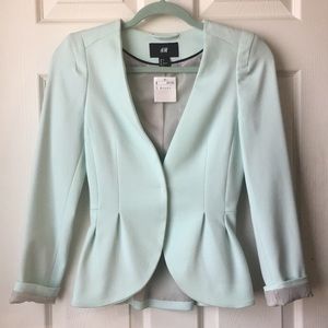 Blazer - new Light Turquoise Fit/flare H&M